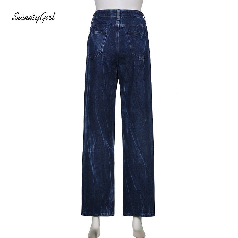 MsMona Quần Jeans Denim Lưng Cao Dáng Ôm Màu Nhuộm Phối Túi Thời Trang 2022 Cho Nữ