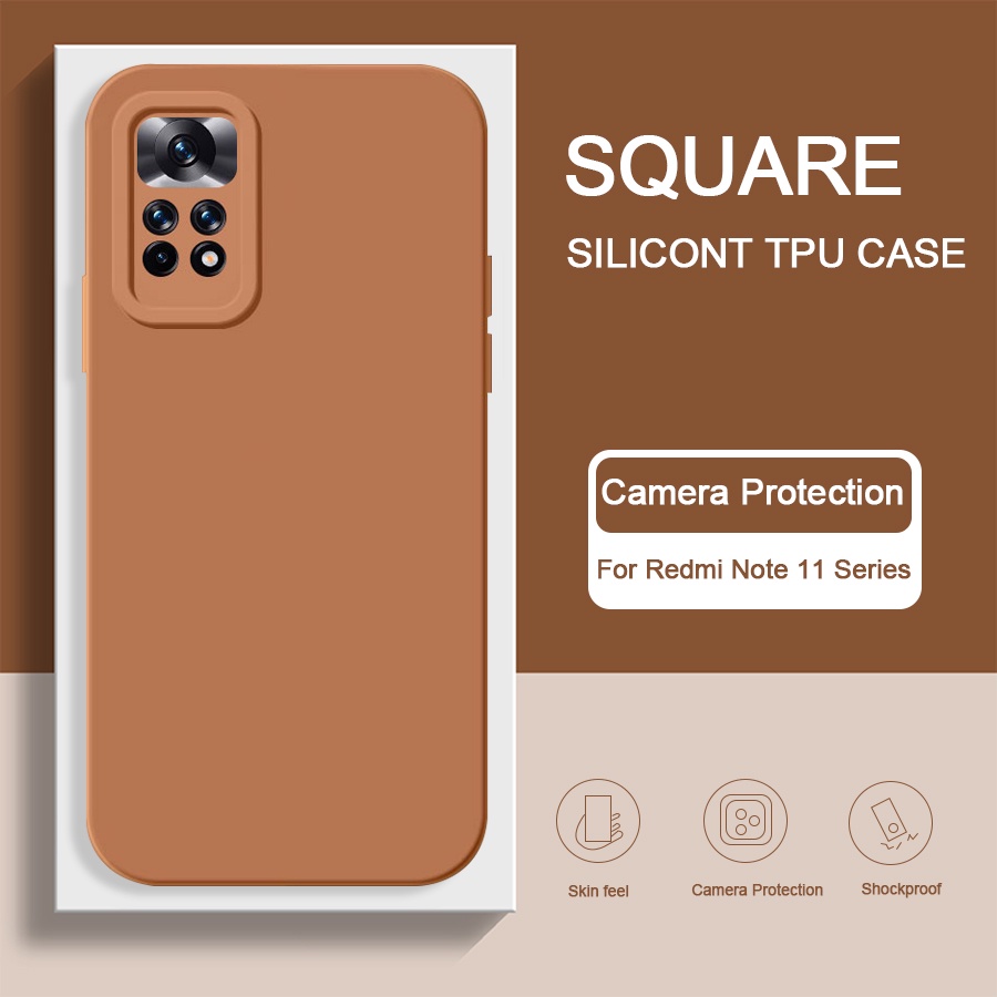 Ốp điện thoại dẻo cạnh vuông thích hợp cho Xiaomi Redmi Note 11 11S 11 12 Pro+ 5G 12S