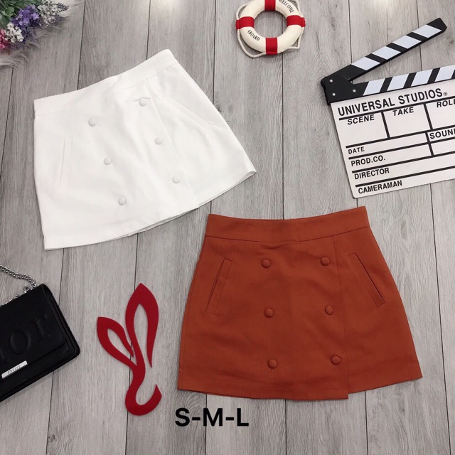 Quần váy 6 nút bọc chất đẹp kèm hình thật | BigBuy360 - bigbuy360.vn