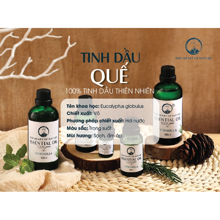 Combo 2 tinh dầu Sả chanh + Quế PK 100ml/chai