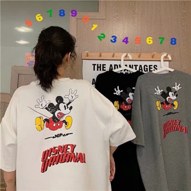ÁO THUN TAY LỠ MICKEY DISNEY ❤️ UNISEX NAM NỮ 🧸FREESHIP🧸 | BigBuy360 - bigbuy360.vn