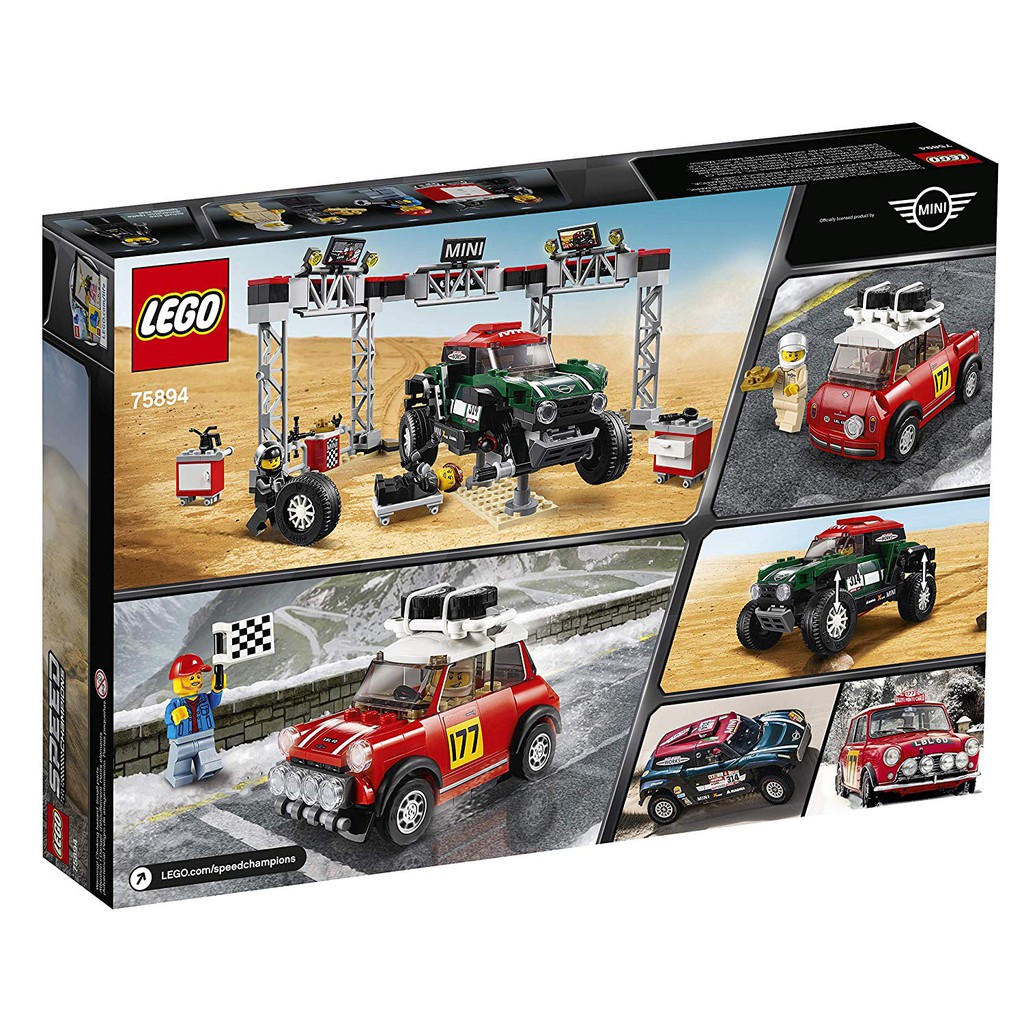 Siêu xe 75894 LEGO Speed Champions 1967 Mini Cooper S Rally and 2018 Mini John Cooper Works Buggy