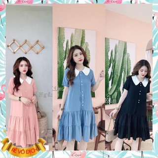 [Hàng cao cấp]Váy bầu thiết kế☘️đầm bầu mặc đi làm đi chơi đều được☘️chất kẻ hàn siêu mát☘️free size (43-68kg)
