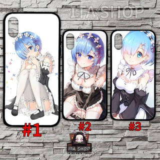 Ốp lưng Rem - Re Zero - Ốp Lưng điện thoại Anime Iphone, Oppo, samsung, xiaomi, realme, Reno, vivo,…, (2)