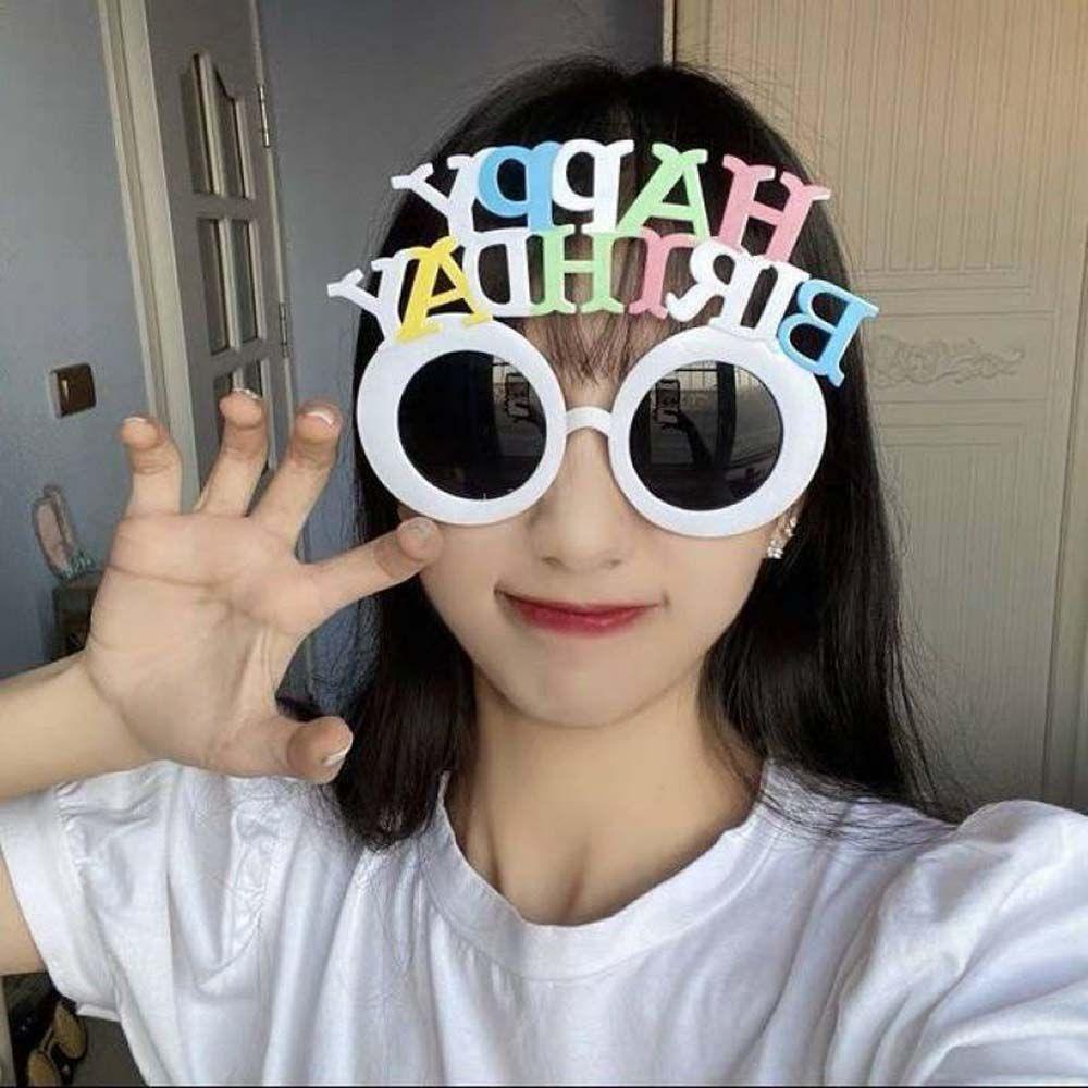 Mắt Kính Hình Chữ Happy Birthday Phong Cách Hàn Quốc Thời Trang WMES15H