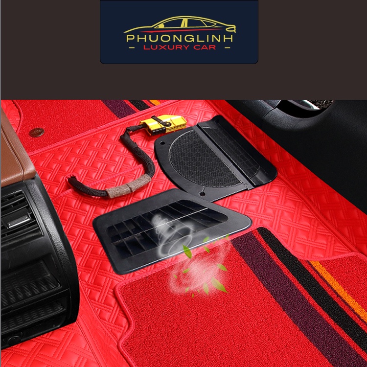 Thảm lót sàn ô tô 6D Hyundai Kona, thảm sàn da Pu thiết kế sang trọng, không mùi, chống ồn | BigBuy360 - bigbuy360.vn