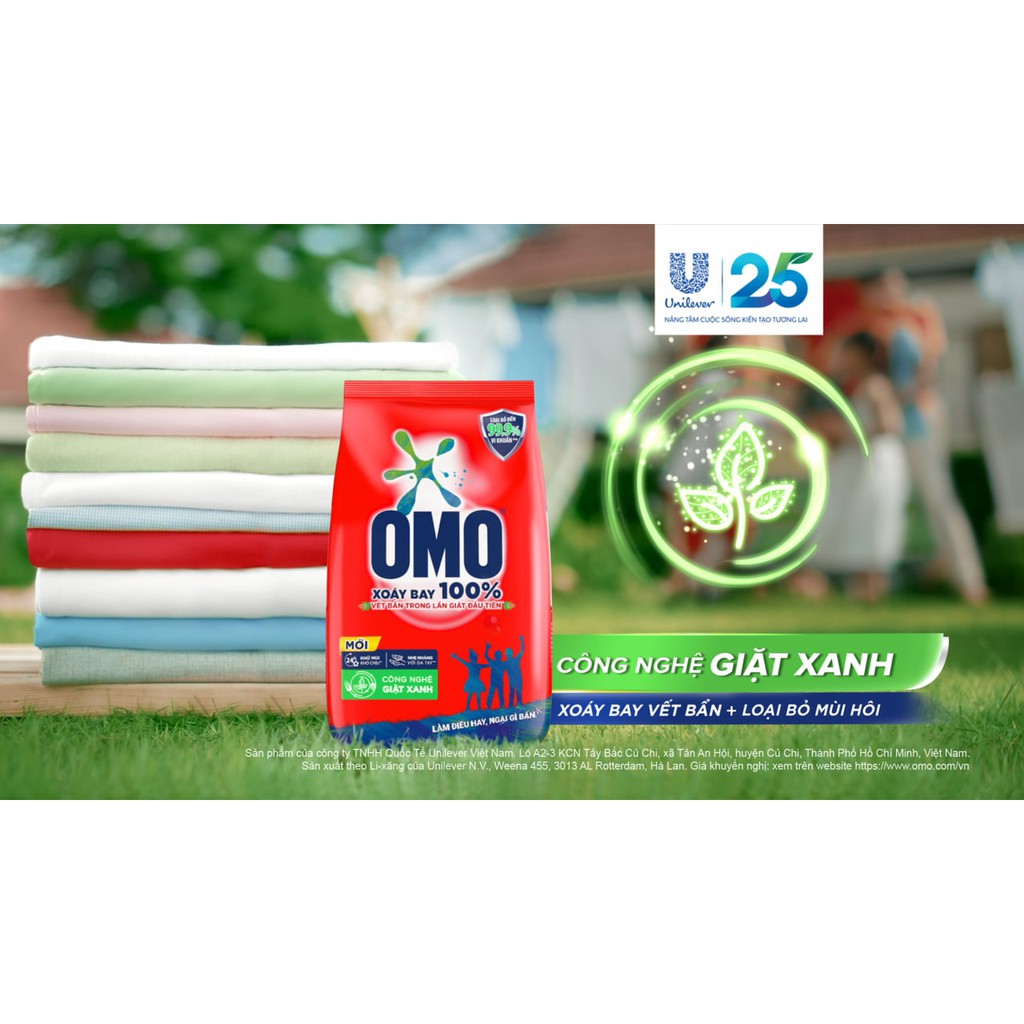 [NEW] Bột giặt Omo 6kg/5,5kg công nghệ xanh Sạch cực nhanh