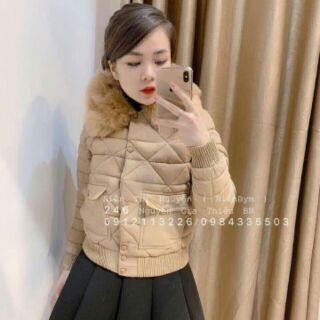 Áo khoác cổ lông