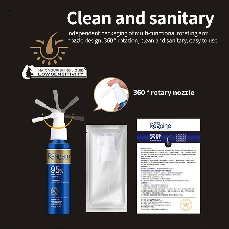 RUOALL Reagain Hỗ Trợ Kích Thích Mọc Tóc Hiệu Quả 60ml 100G