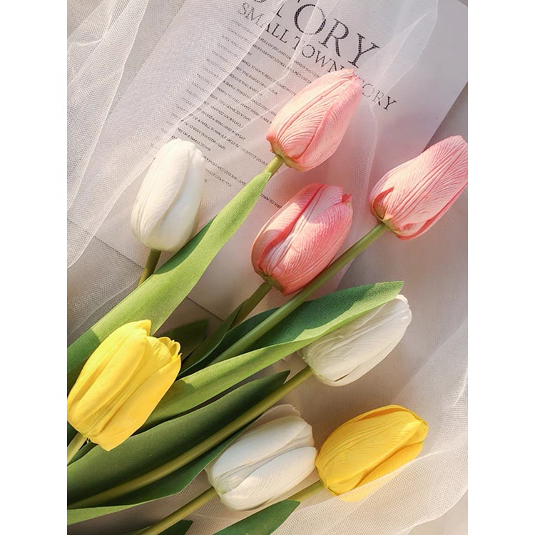 Hoa Tulip giả, hoa giả decor siêu xinh không lo bị héo - cutam.homedecor