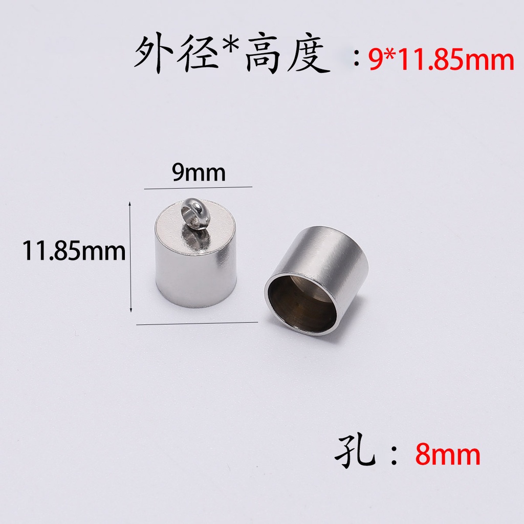 Set 10 Đầu Gắn Dây Thừng Làm Trang Sức Kích Thước 2 3 4 5 6 7 8 10mm