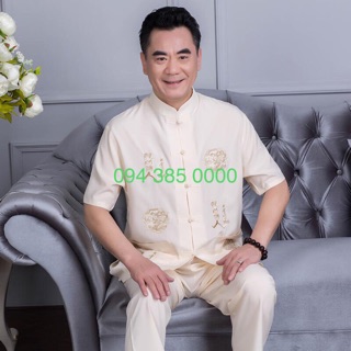 BỘ QUẦN ÁO KIỂU TRUNG HOA CHO NAM CAO TUỔI (Set có bán rời)