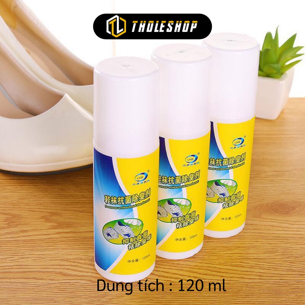 Khử Mùi Giày - Chai Xịt Khử Mùi Hôi Chân, Tạo Mùi Thơm Và Lưu Giữ Hương Thơm 120ml 5394