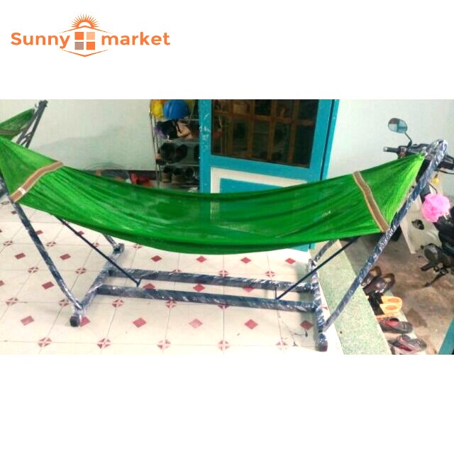 Khung võng xếp loại tốt thép vuông đại không kèm lưới võng, khung võng xếp vuông thép sơn tĩnh điện