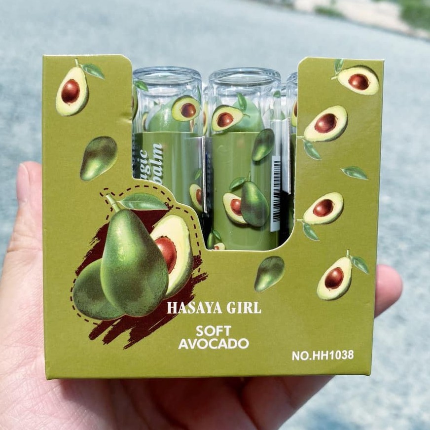 Son dưỡng môi Trái Bơ Hasaya Girl Soft Avocado chính hãng nội địa sỉ rẻ siêu mềm căng mộng hồng môi lipbalm