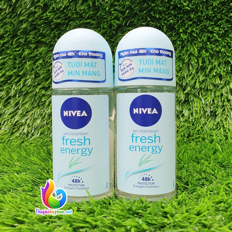 Combo 2 Lăn Ngăn Mùi Nivea Nữ Nha Đam Fresh Energy 50ml