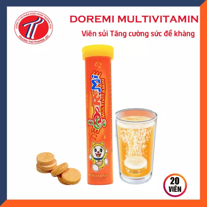 [Chính Hãng] Viên sủi DOREMI MULTIVITAMIN Bổ sung Multivitamin, giúp tăng sức đề kháng, giảm mệt mọi của cơ thể.