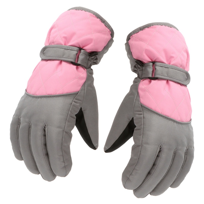 Đôi Găng Tay Trượt Tuyết Dày Dặn Ấm Áp Chống Gió Chống Thấm Nước Bảo Vệ Toàn Diện Cho Bé