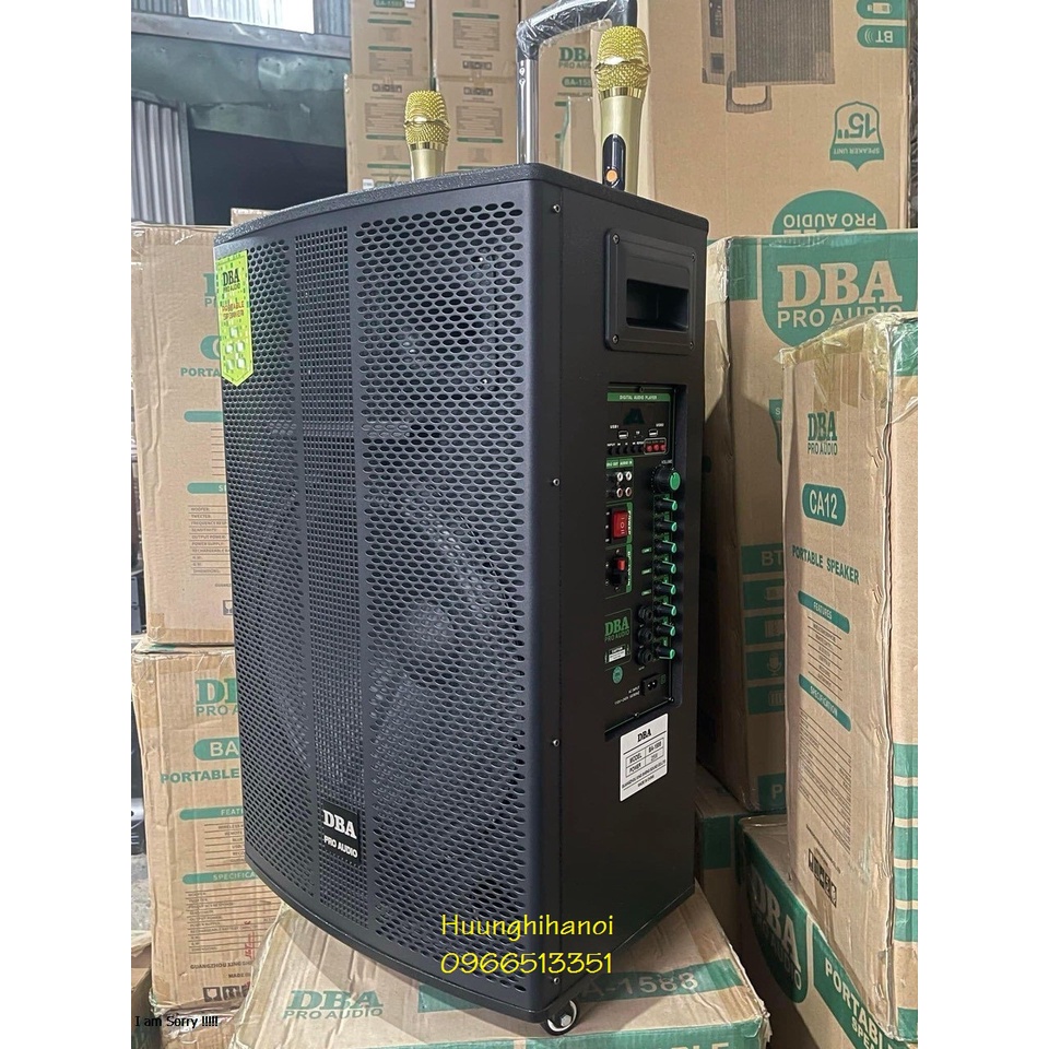 Loa karaoke di động hát hay công suất lớn, loa kéo karaoke bluetooth kèm micro kim loại hút míc, chạy điện 220, bình.