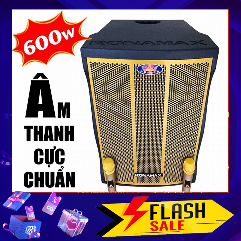 Loa kẹo kéo karaoke bluetooth Ronamax MT15