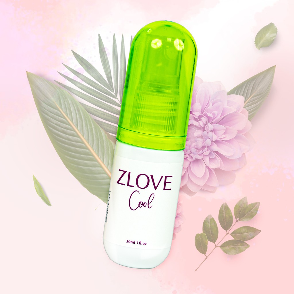 Dung Dịch Vệ Sinh Phụ Nữ Zlove Cool Grow Green AZ- Kháng Khuẩn, Hết Nấm Ngứa Size Du Lịch Tiện Gọn (30ml)