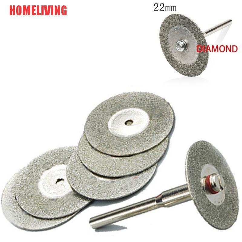 Bộ 5 Lưỡi Cắt Kim Cương 22mm + 1 Trục Khoan