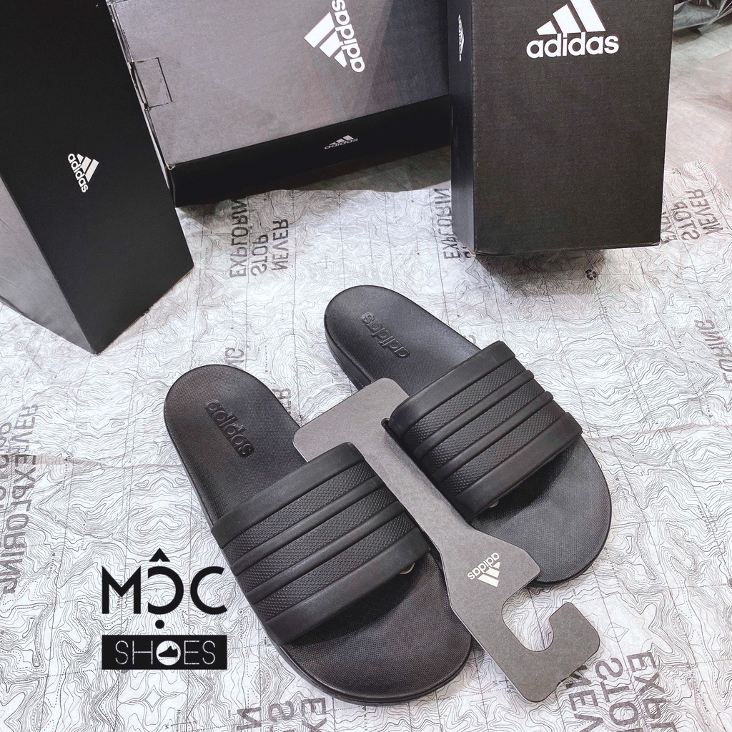 Dép quai ngang Adidas Cloudfoam Comfort màu All Black