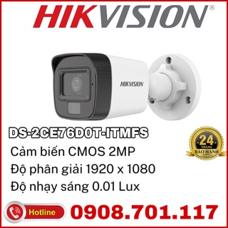Camera hdtvi 2mp hikvision ds-2ce16d0t-lfs
