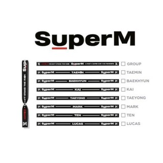 { SM official ~ Có sẵn} SuperM ~ Jopping goods: Pop up fabric bracelet/ Vòng lụa (Chia thành viên)