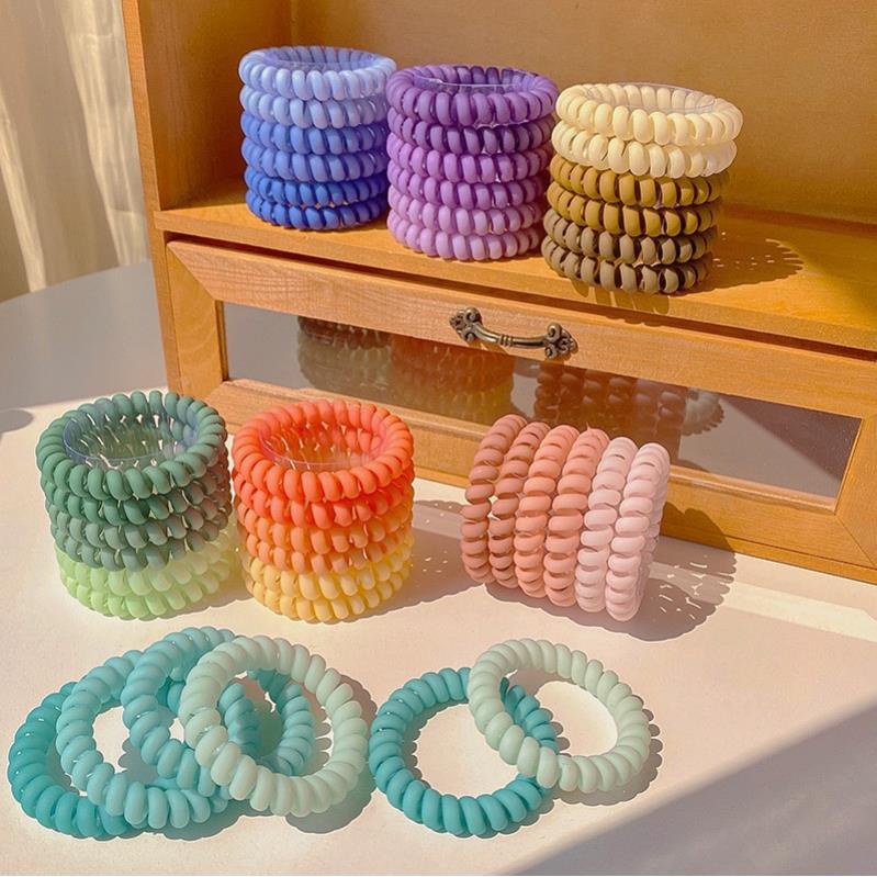 Set 6 Dây Buộc Tóc Lò Xo Thời Trang Hàn Quốc BT16