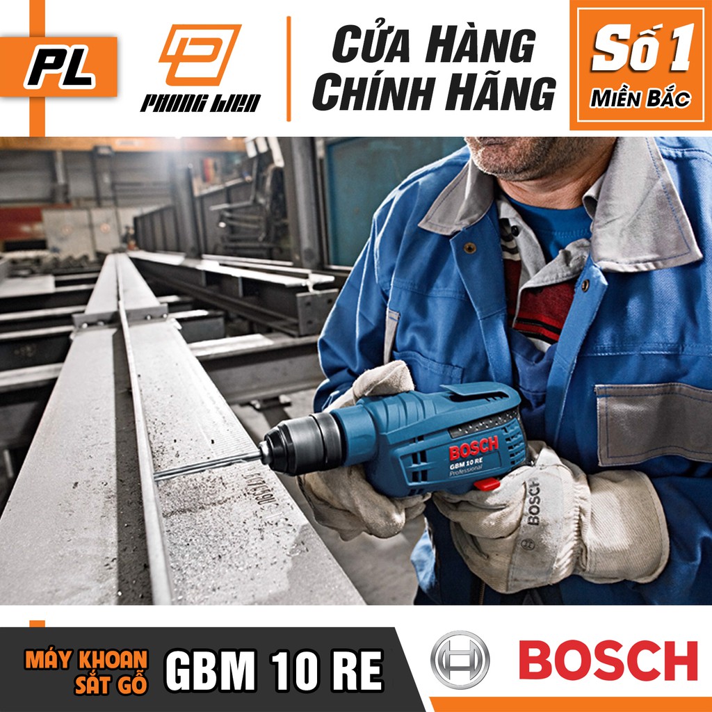 [Chính Hãng] Máy Khoan Bắt Vít Bosch GBM 10 RE (10MM-600W)