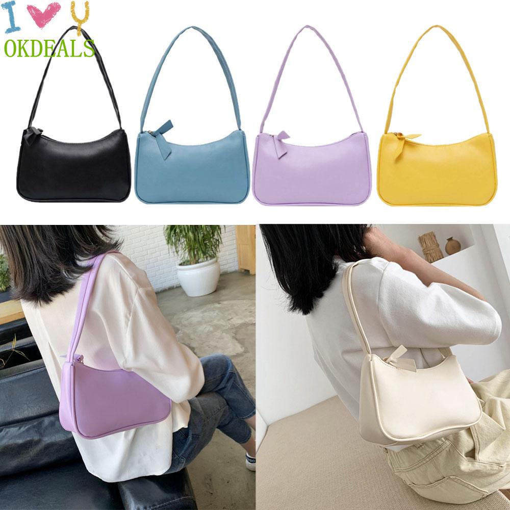 Túi Đeo Vai Mini Da PU Có Khóa Kéo Phong Cách Cổ Điển Thời Trang Nhiều Màu Sắc Tùy Chọn Cho Nữ
