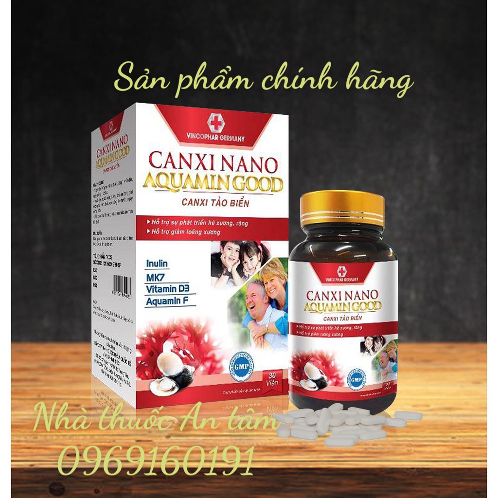 Canxi nano AQAMINGOOD, canxi D3, canxi cho be là dạng hữu cơ tảo biển giúp chống loãng xương