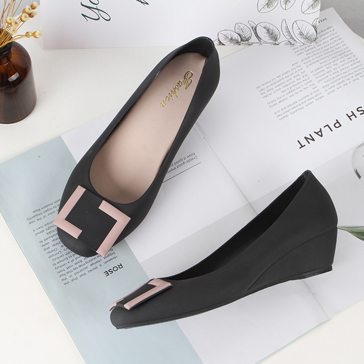 Giày Sandal Đế Xuồng Mũi Tròn Thời Trang Mùa Hè Hàng Mới Dành Cho Bạn Nữ Mang Trong Nhà / Ngoài Trời