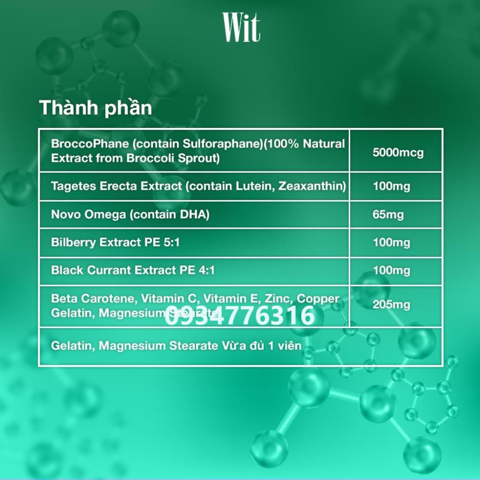 Viên uống WIT bổ mắt (30 viên)