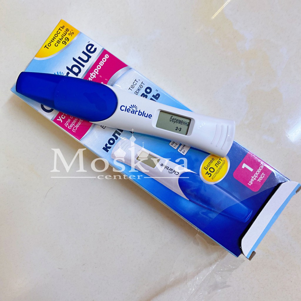 QUE THỬ THAI ĐIỆN TỬ BÁO TUỔI THAI CLEARBLUE EASY