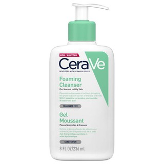 Sữa Rửa Mặt Tạo Bọt Cho Da Thường & Da Dầu CeraVe Foaming Facial Cleanser