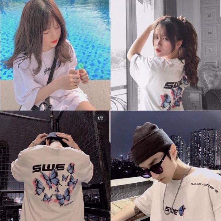 Áo Thun Tay Lỡ Unisex IN SWE BƯỚM- Áo Thun Phông Rộng Thời Trang Nam Nữ Bắt Trent