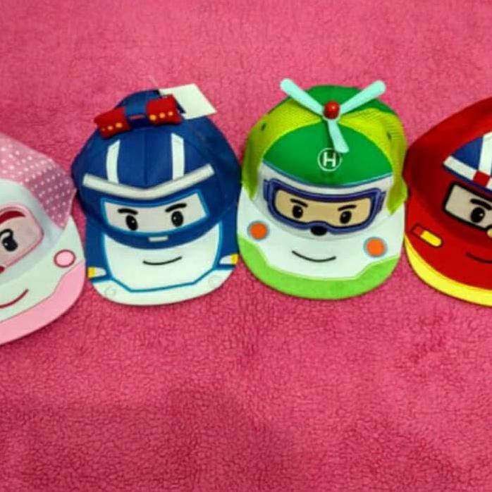 Robocar Poli Mũ Snapback Màu Hổ Phách