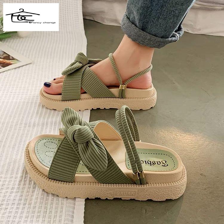 Giày Sandal Đế Dày Phong Cách La Mã Thời Trang Hàng Mới~2022 Cho Nữ