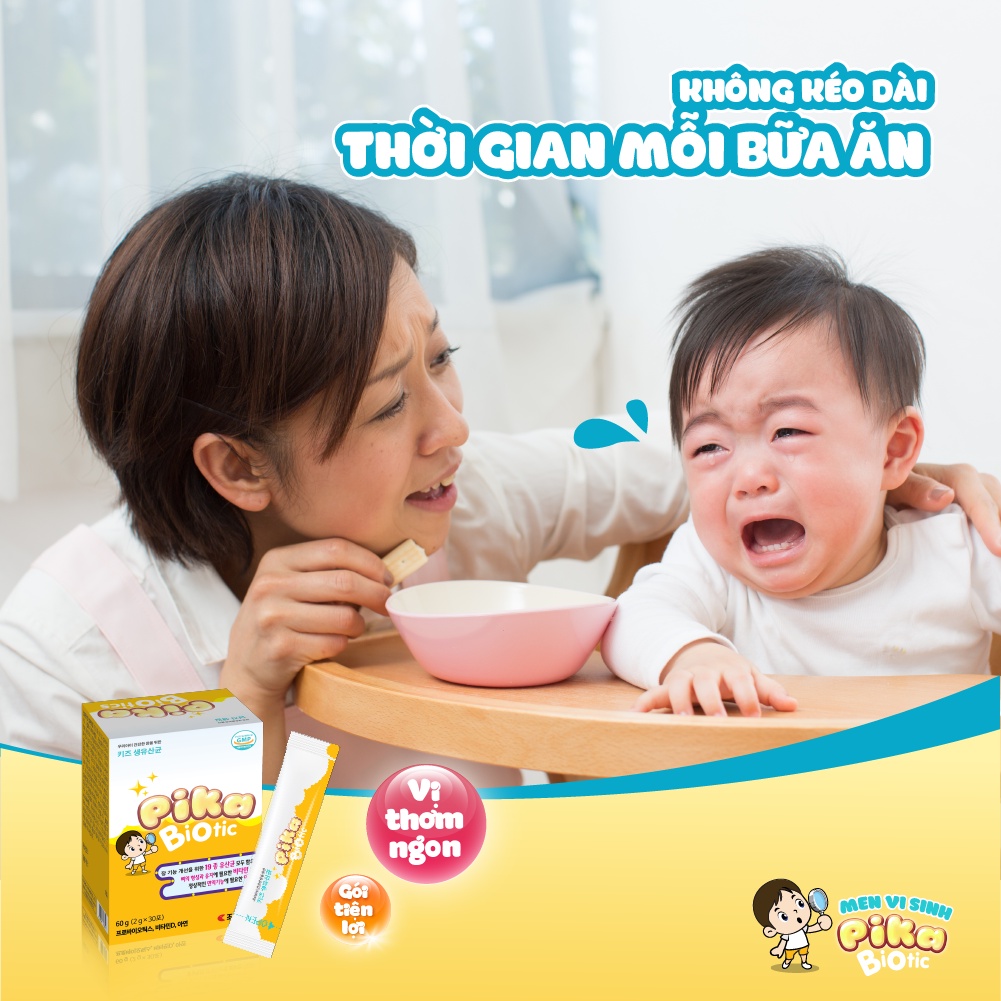 Men vi sinh Pika Biotic - Bổ sung 19 chủng lợi khuẩn