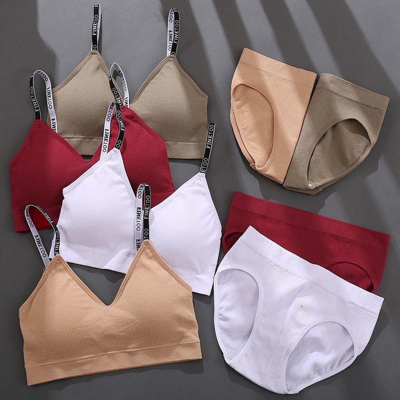 Set Đồ Lót 2 Mảnh Không Đường May Quyến Rũ Dành Cho Nữ