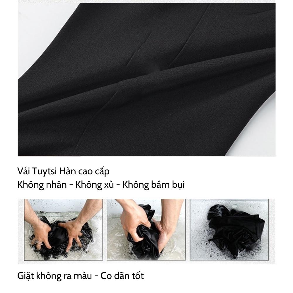 Quần âu nam ống rộng MenStyles Official hack dáng che khuyết điểm chất vải Tuytsi nhập Hàn co dãn cao cấp dáng baggy