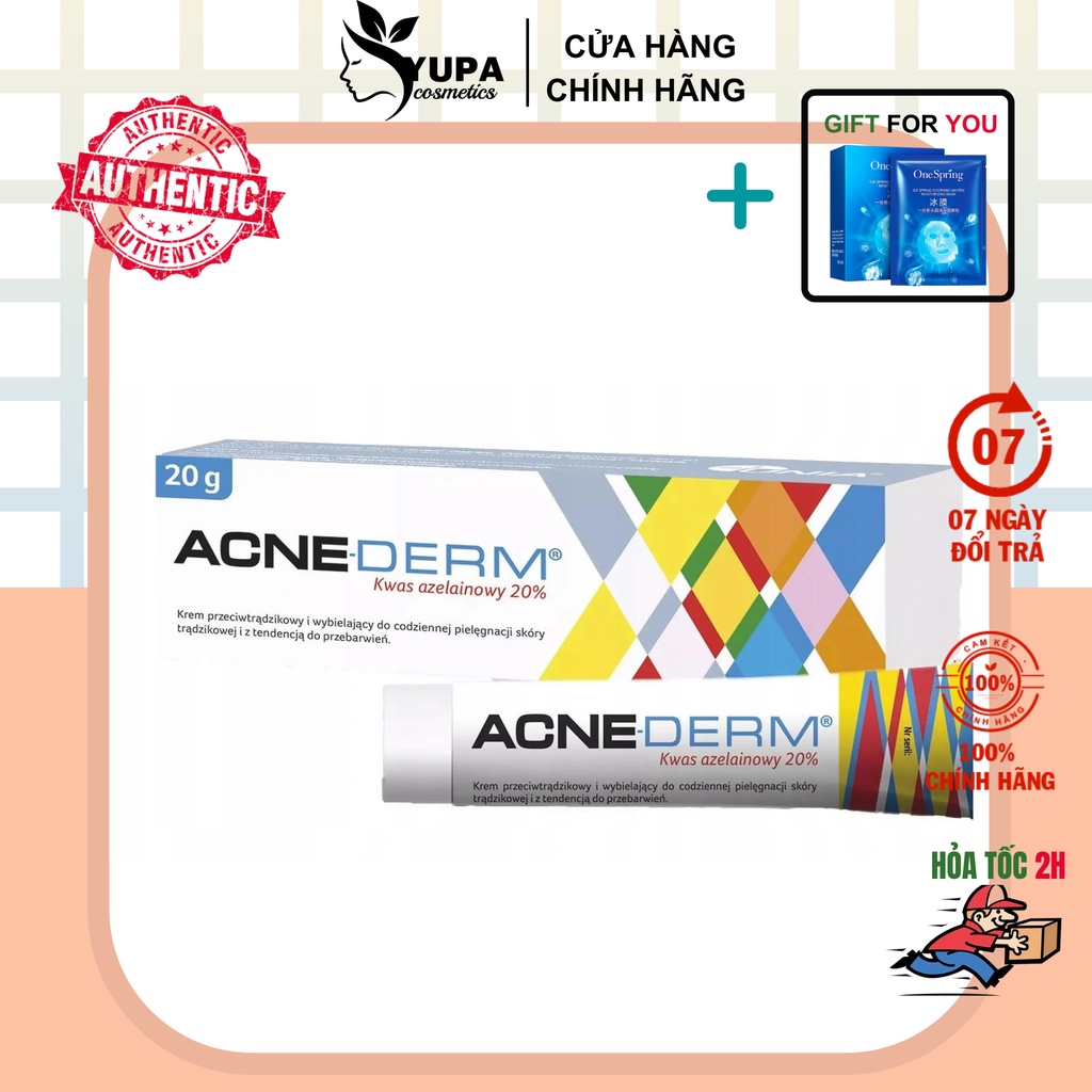 Acne Derm kem làm trắng da giảm mụn Balan azelaic 20% 20g - YUPA.STORE