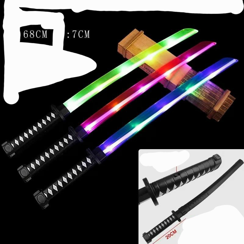 Đồ chơi kiêm nhựa Katana - phát sáng có đèn và âm thanh - dài 68 cm