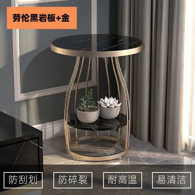 Sofa side table Scandinavian đá cẩm thạch sáng sang trọng góc đầu giường tủ bàn cà phê nhỏ phòng khách hiện đại