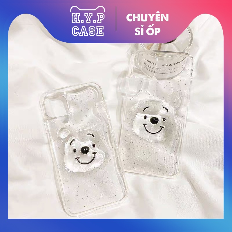 Ốp Lưng Iphone Hình Gấu Trong Nhũ Phát Sáng Loại 1 Dày Dặn Bóng Đẹp (09) | BigBuy360 - bigbuy360.vn
