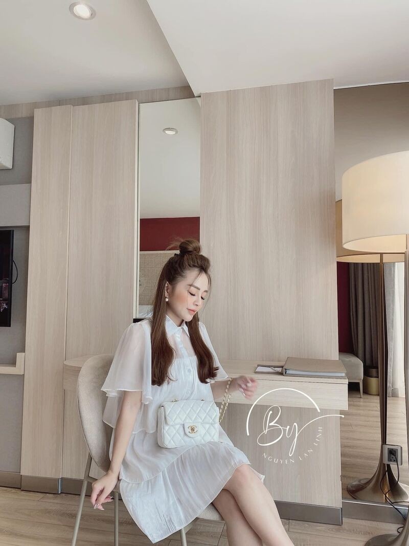 Váy tơ óng 3 tầng tiểu thư | BigBuy360 - bigbuy360.vn