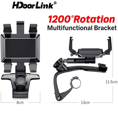 Giá Đỡ Điện Thoại HdoorLink Đa Năng Kiểu Mới Có Thể Xoay 1200 Độ Cho Xe Hơi