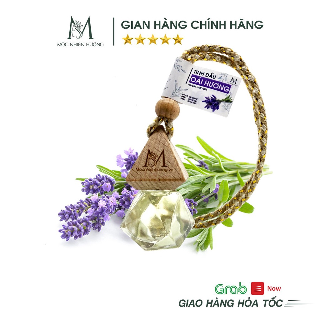 Tinh dầu treo xe ô tô nguyên chất 100% Mộc Nhiên Hương giúp thơm xe, khử mùi, chống say xe, thay thế nước hoa hiệu quả